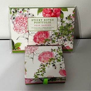 Peter Pauper Rose Garden Desk Note & Sticky Note Portfolio Set